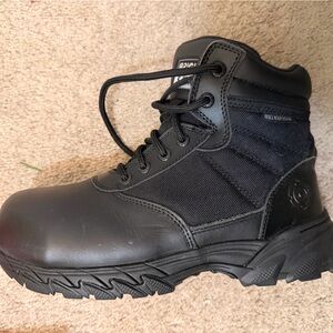 Black Steel Toe Boots
